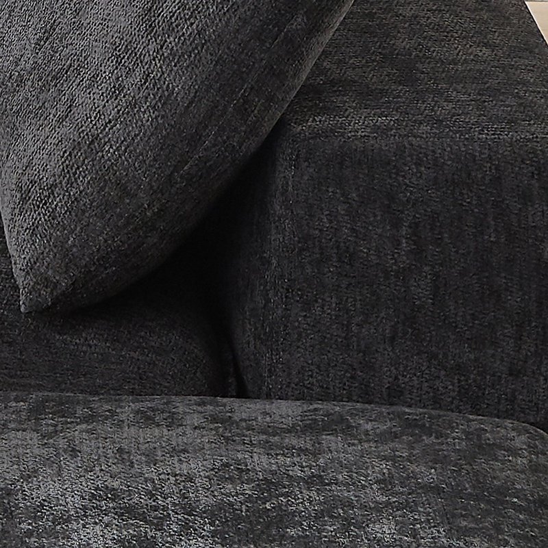 Canapé-lit modulaire surdimensionné 109 po Cloud Couch, Noir