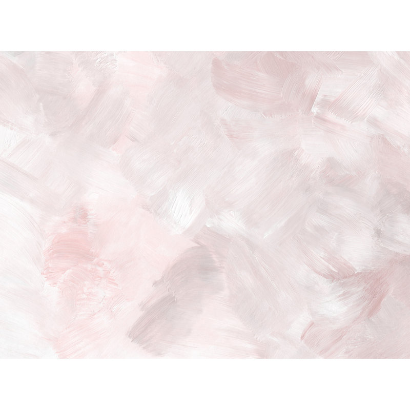 Murale de papier peint texturé rose, L 120 po x l 195 po