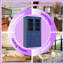 Armoire de cuisine autoportante 72 po H avec portes en verre et plateaux de service coulissants de 40 po de largeur-885155176