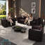 Ensemble de canapé moderne, canapé modulaire 5 places rembourré en similicuir avec conception touffetée à la main pure, 5 coussins, combinaison multiple pour le salon