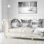 Coussin lombaire imprimé avec bancs