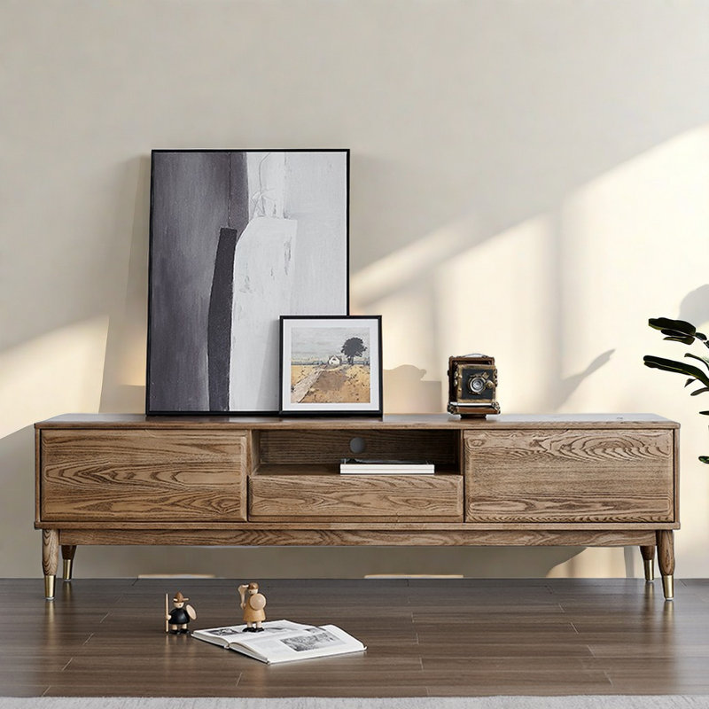 Crédence de rangement en bois massif Nordic Style