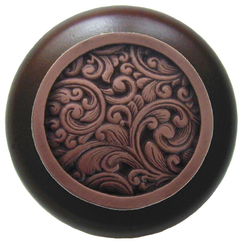 Classic Mushroom Knob, Antique Copper