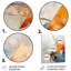 Orange mosaïque abstraite mosaïque - tuile abstraite, art mural en métal-1379129503