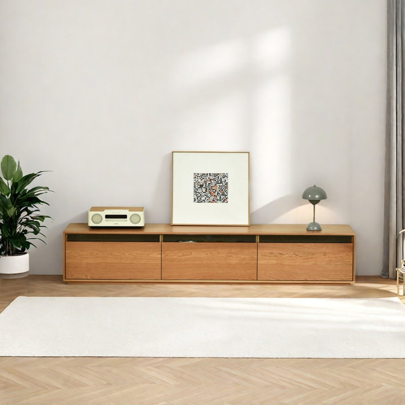 Meuble télé en bois de cerisier, 70.86"