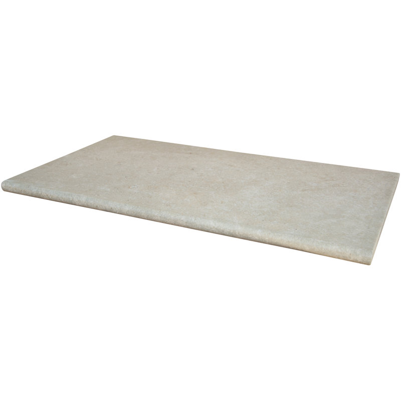 Duravia Flint 13 in. x 24 in. x 0.79 in. Matte Porcelain Pool Coping (4.33 sq. ft./unit, 2 Piece), Shell