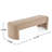 Blaine Sleek And Stylish Long - Shaped Bench