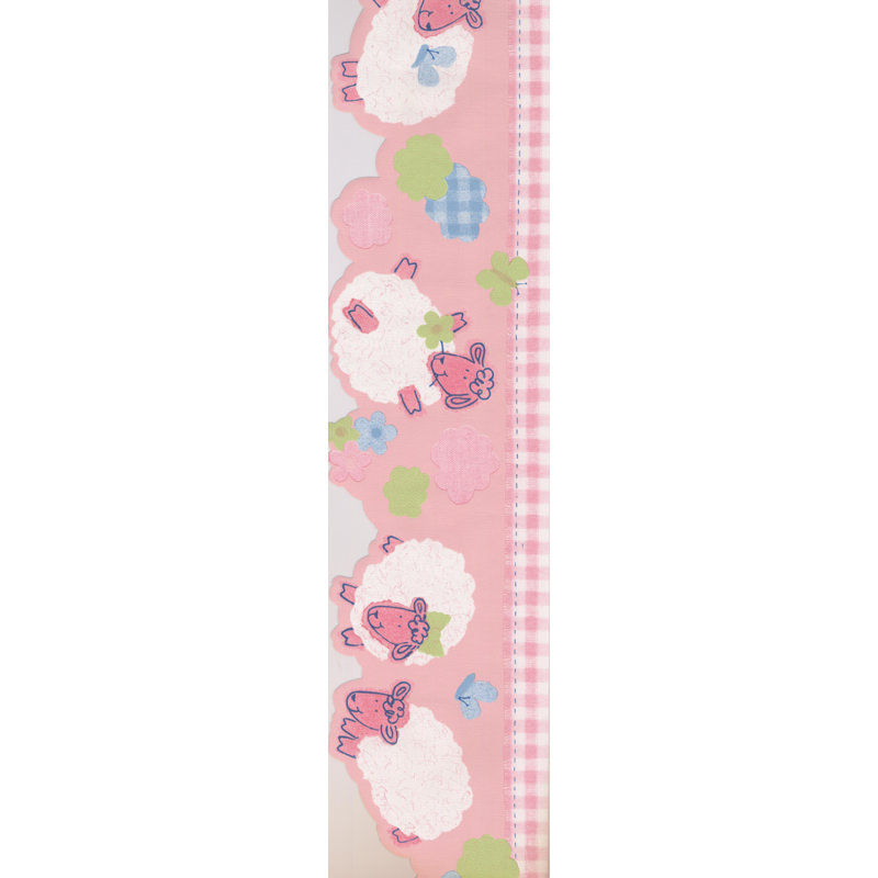Bordure murale Appleridge Sheep, Rouge / rose