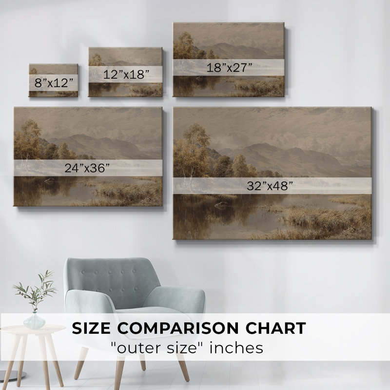 Vintage Landscape-DCLI, reproduction d'art sur toile, H 9 po x l 13 po