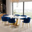 Rectangle Pedestal Dining Set with Woven Dining Chair-602973847-602973851