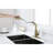 Spot Gold Stainless Steel Laundry Faucet With Single Pull-Out And Dual Spray, 360 Rotating Nozzle, Corrosion Treatment, Suitable For Daily Cleaning Spray In Stainless, High Simple Water Flow Control,