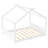 Queen House Floor Bed with Support Slats, Solid Wood Frame, No Box Spring Needed, and Open Construction for Safety and Imagination-1891582174-1890033502