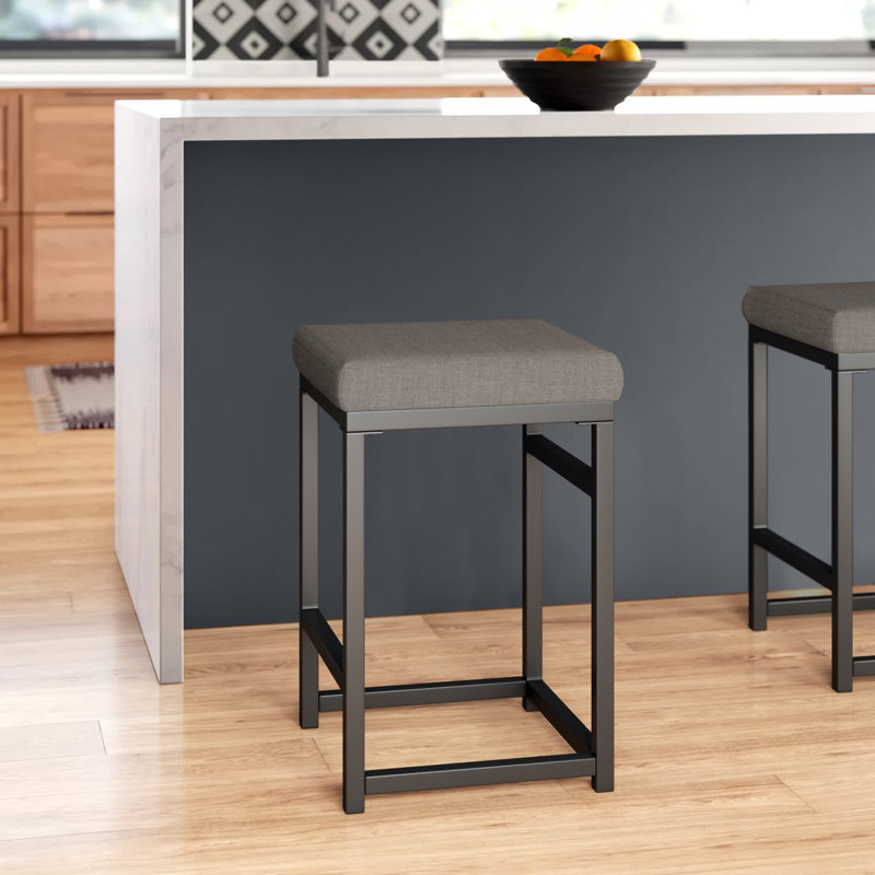 Tabouret de comptoir de 24 po Junad, Brun foncé