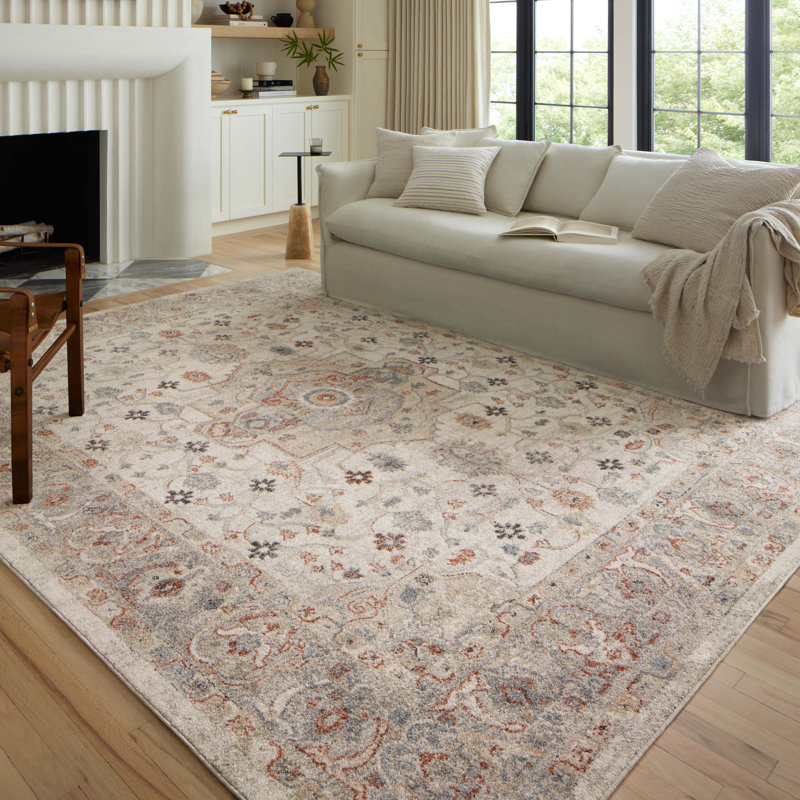 Krier Oriental Indoor Rug, Round 9'2"