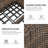 Gaetanino 90.3'' Wicker Outdoor Wicker Rattan Patio Sectional With Cushions-106296641