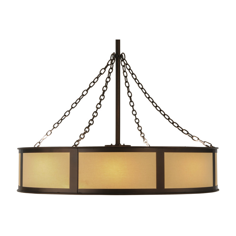 Lustre en bois d'érable artisanal l 44 po Smythe