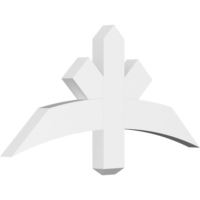Support de pignon Alberta Alberta, H 16,5 po x l 36 po (pas: 11/12), P 4 po x F 4 po, Signature uréthane