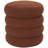 Kursh Polyester Shaped Boucle Geometric Copper Stool