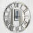 Mirrored Roman numerals decorative round wall clock