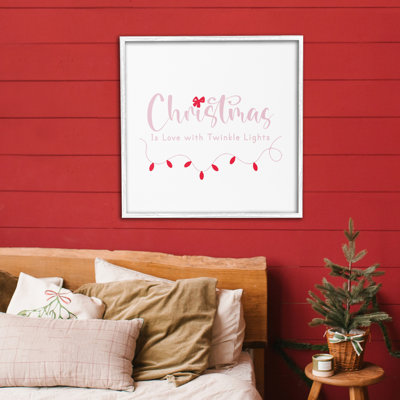 «Christmas Is Love with Lights», estampe numérique, design par Lauren Rader