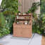 Banc de jardin en pot de 65 po de hauteur, avec tablette de rangement, tiroir et armoire, 2 dispositifs anti-chute, facile à installer