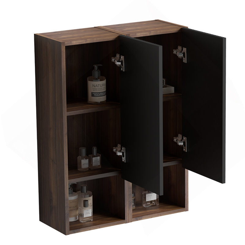 Bathroom Floating Side Cabinet, Wall-Mounted Storage Cabinet For Small Space