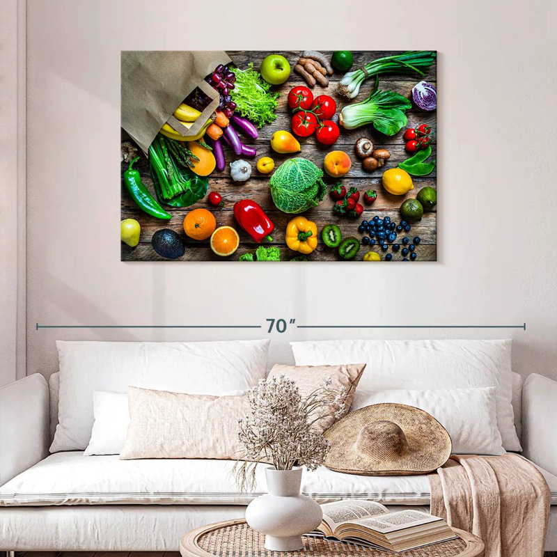 Yarlin, fruits et légumes, H 30 po x l 45 po