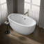 Sunstruck® 66" x 36" Freestanding Soaking Acrylic Bathtub with Heater-20417335