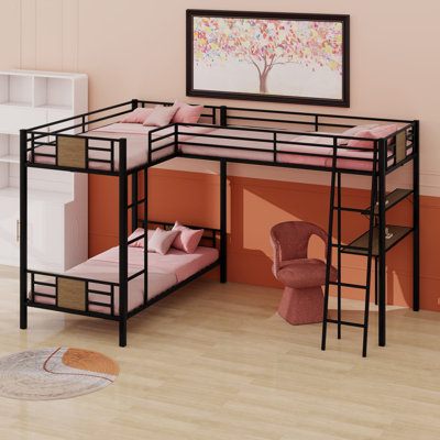 L-Shaped Bunk Bed