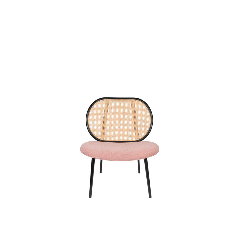 Spike Lounge Chair, Pink Polyester