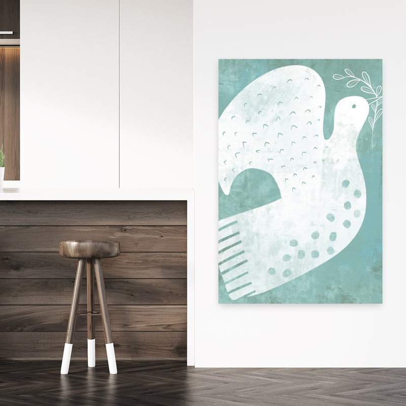 Art mural oiseau serein Peace Dove