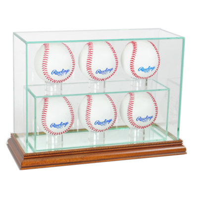Six vitrine de baseball Six