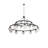 20 - Light Dimmable Wagon Wheel Chandelier