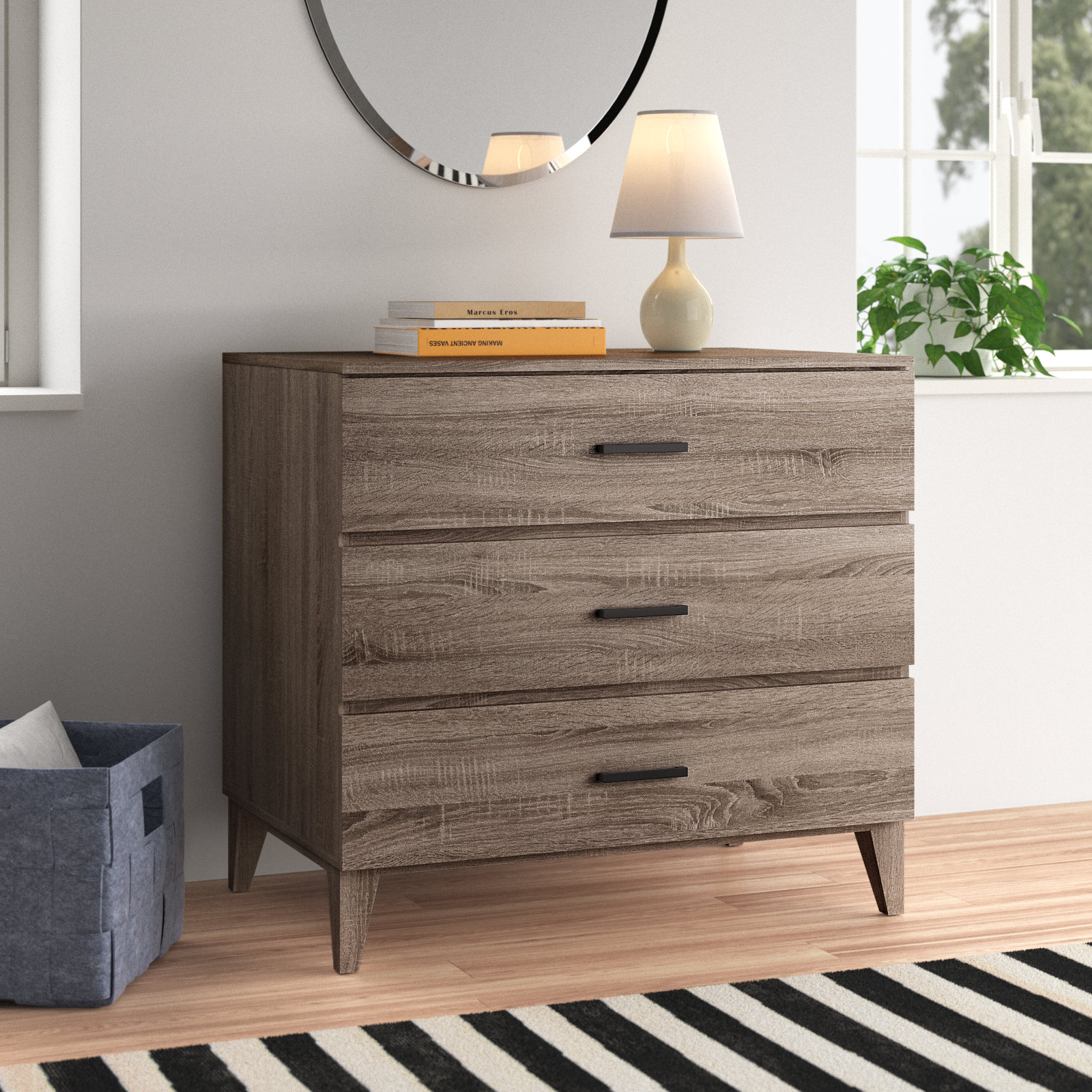 Wade Logan® Malle 3 - Drawer Dresser & Reviews