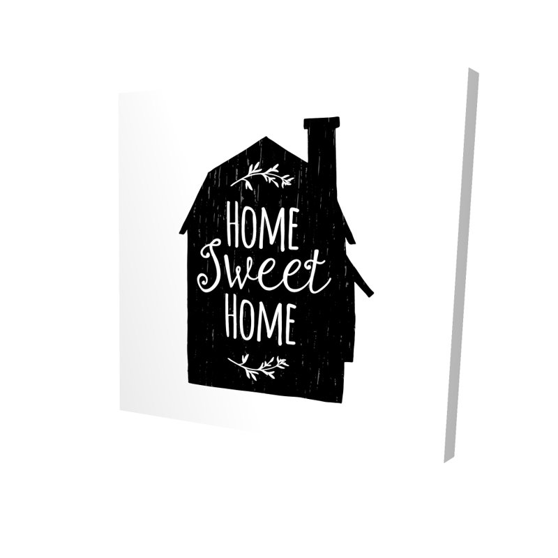Home Sweet Home - Toile noire pour la décoration intérieure