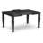 7 Piece Dining Set Includes a Rectangular Table and 6 Stackable Polyester Chairs, Black