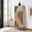 Armoire à chaussures moderne avec pieds et poignées en bois massif, couleur Sonomo, 19,7 x 53,1 x 15,0 pouces | Panneau de particules 100% mélaminé, revêtement UV | Plusieurs tablettes pour un rangement organisé, design abstrait élégant
