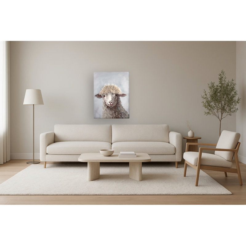 Art mural sur toile Fuzzy Sheep - 30 po x 40 po