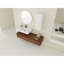 Meuble-lavabo mural de 60 pouces avec lavabo en résine et armoire latérale, 3 tiroirs à fermeture en douceur, fixation flottante