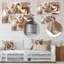 Art mural subtil sophistiqué en rose et or II-87833766