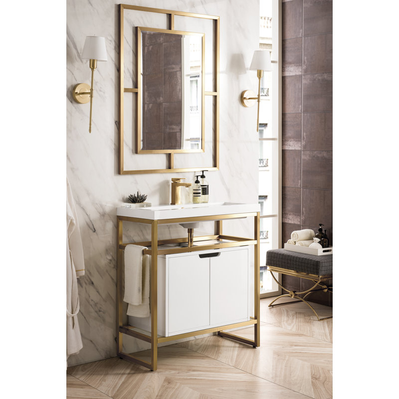 Boston 31.5'' W Single Vanity, Radiant Gold