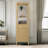 Laval 72" Freestanding Linen Cabinet, Tall Bathroom Storage Tower with 3 Open Shelves-120234557-120613965