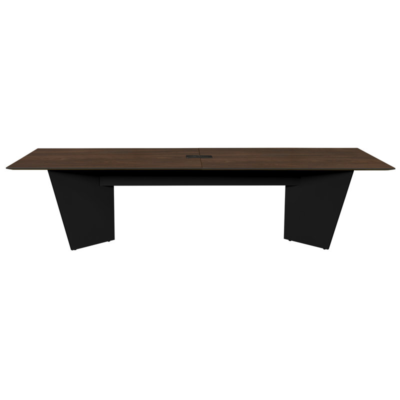 Array Conference Table with Power Data Grommet, 29" H x 120" L x 48" W, Natural Walnut