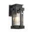 Lanterne murale d'extérieur noire moderne 11 "H