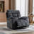 Naiomi 42.7" Wide Oversize Big Man Microfiber Lift Assist Reclining Chair with Massage Heating & Dual Hidden Cupholders & USB & Side Pocket Set of 4-94541904