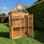 Wooden Framed Polycarbonate Apex Growhouse Mini Greenhouse