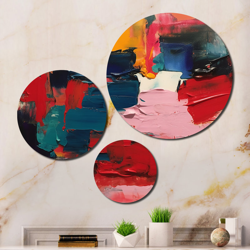 Abstract Wall Decor on Metal