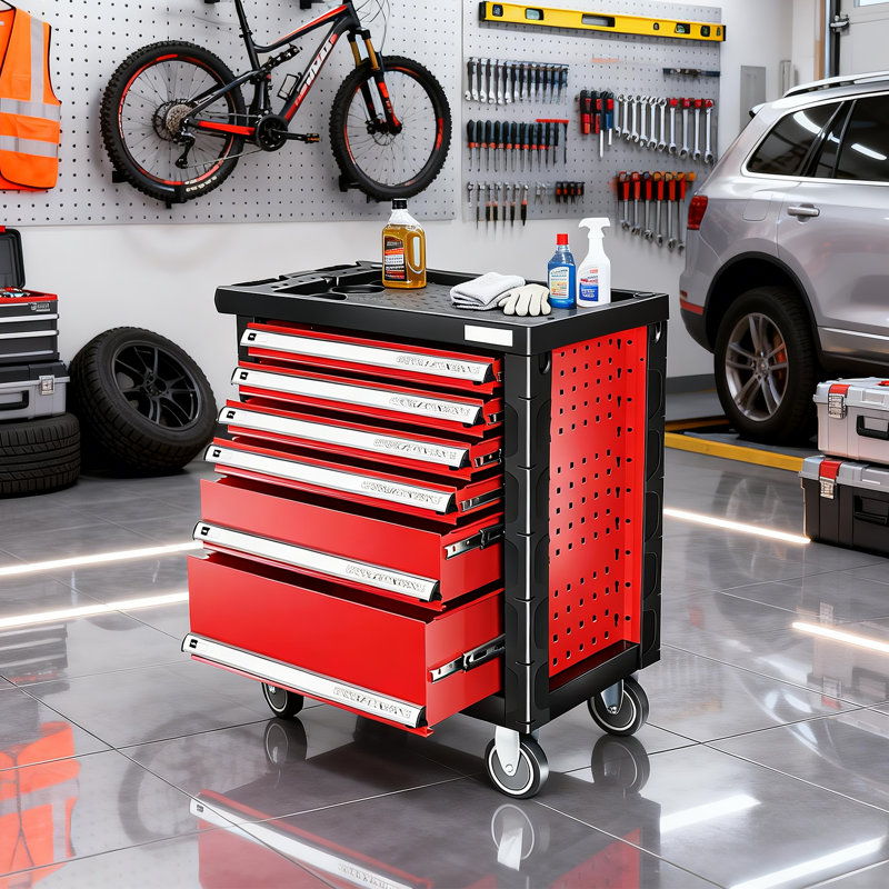 Heavy-Duty 7-Drawer Rolling Tool Chest With Locking System 661 Lb Capacity Mobile Tool Cabinet For Garage, Workshop, Warehouse??