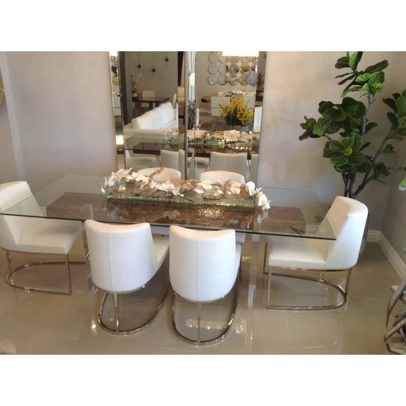 Fiorela Glass Dining Table
