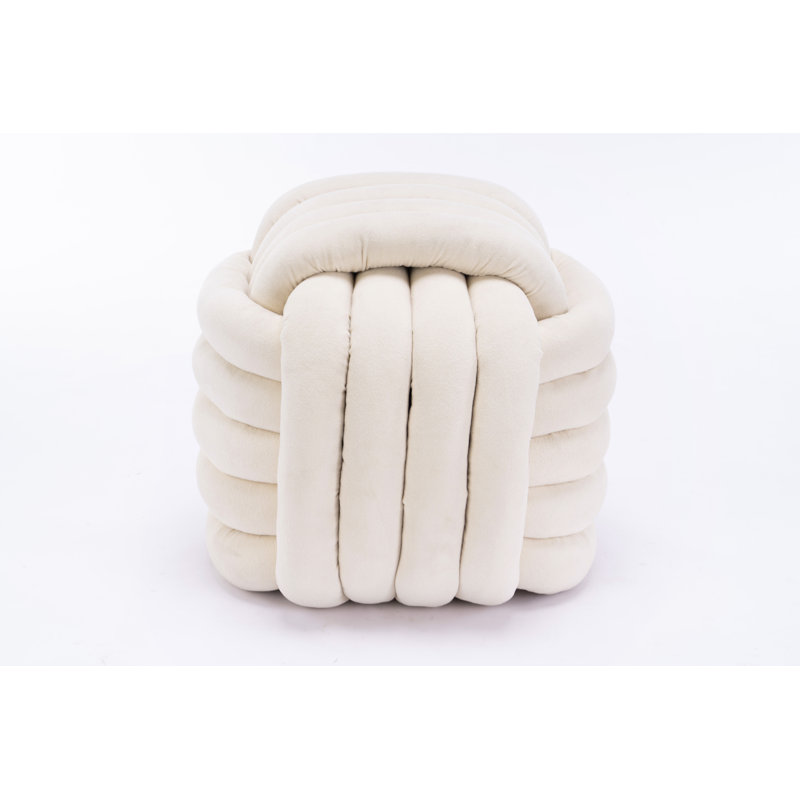 Tabouret de maquillage Chenille, Beige